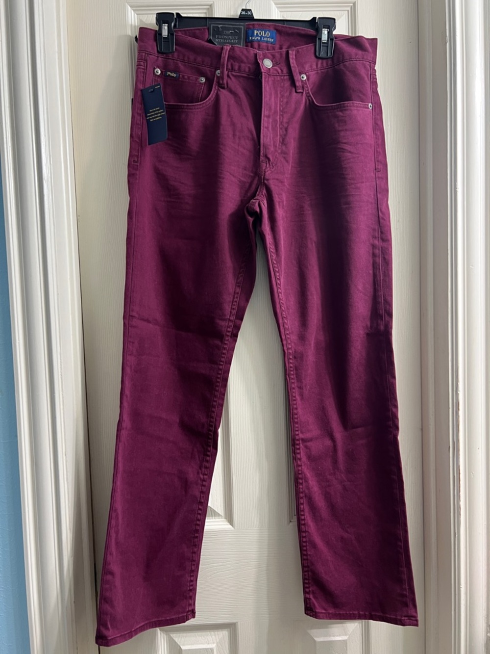 Polo by Ralph Lauren Men's Wine Straight Jeans
